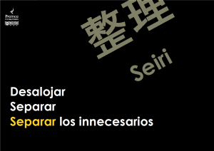 Seiri - Separar innecesarios