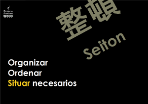 Seiton - Situar necesarios