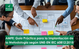Equipo colaborando en la implantación metodología AMFE en sala de reuniones