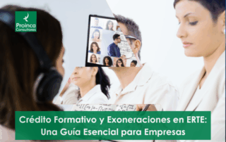 Empresario y empleado beneficiándose de la formación bonificada y las exoneraciones en ERTE