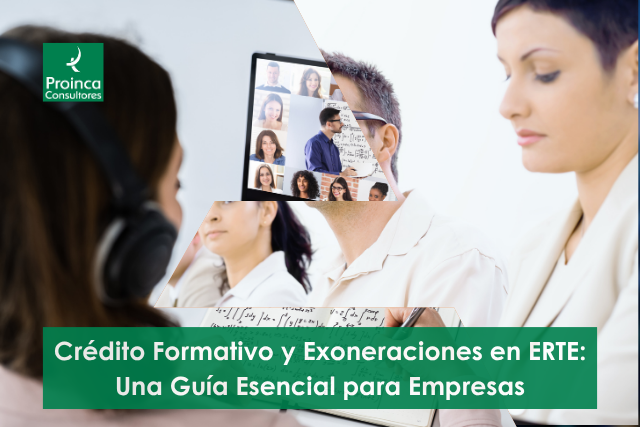 Empresario y empleado beneficiándose de la formación bonificada y las exoneraciones en ERTE