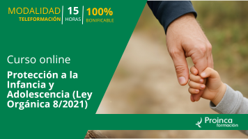 Manos de un adulto protegiendo a un niño, simbolizando el enfoque del curso online sobre la Ley Orgánica 8/2021.