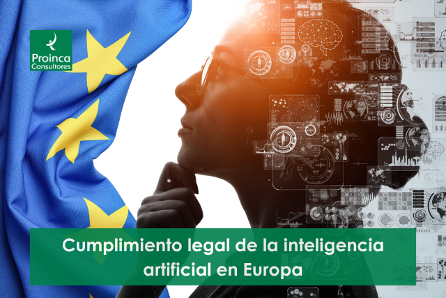 Representación del Reglamento de Inteligencia Artificial de la UE simbolizando el equilibrio legal y tecnológico